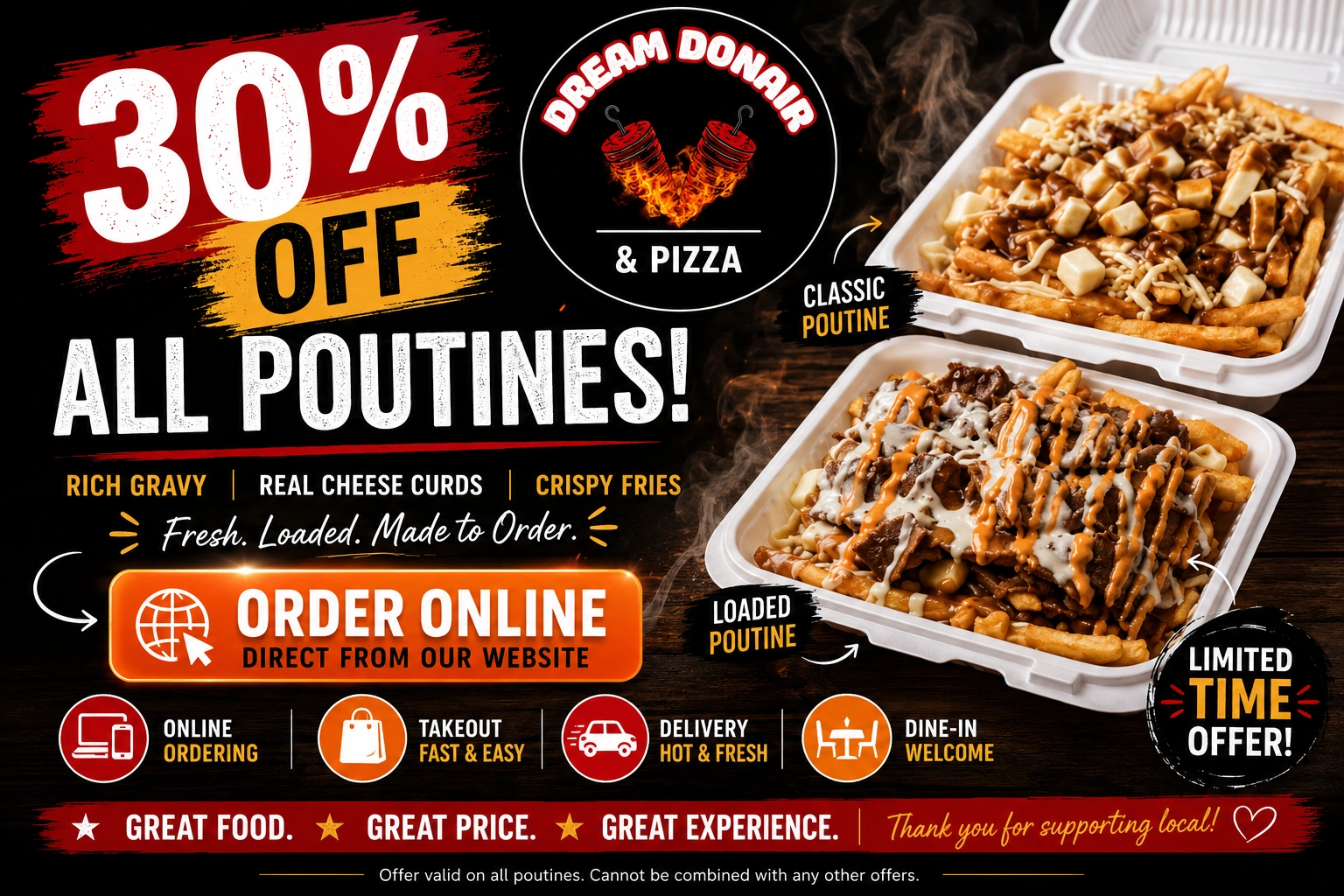 Dream Donair and Pizza donair special offer in Argyll, Edmonton